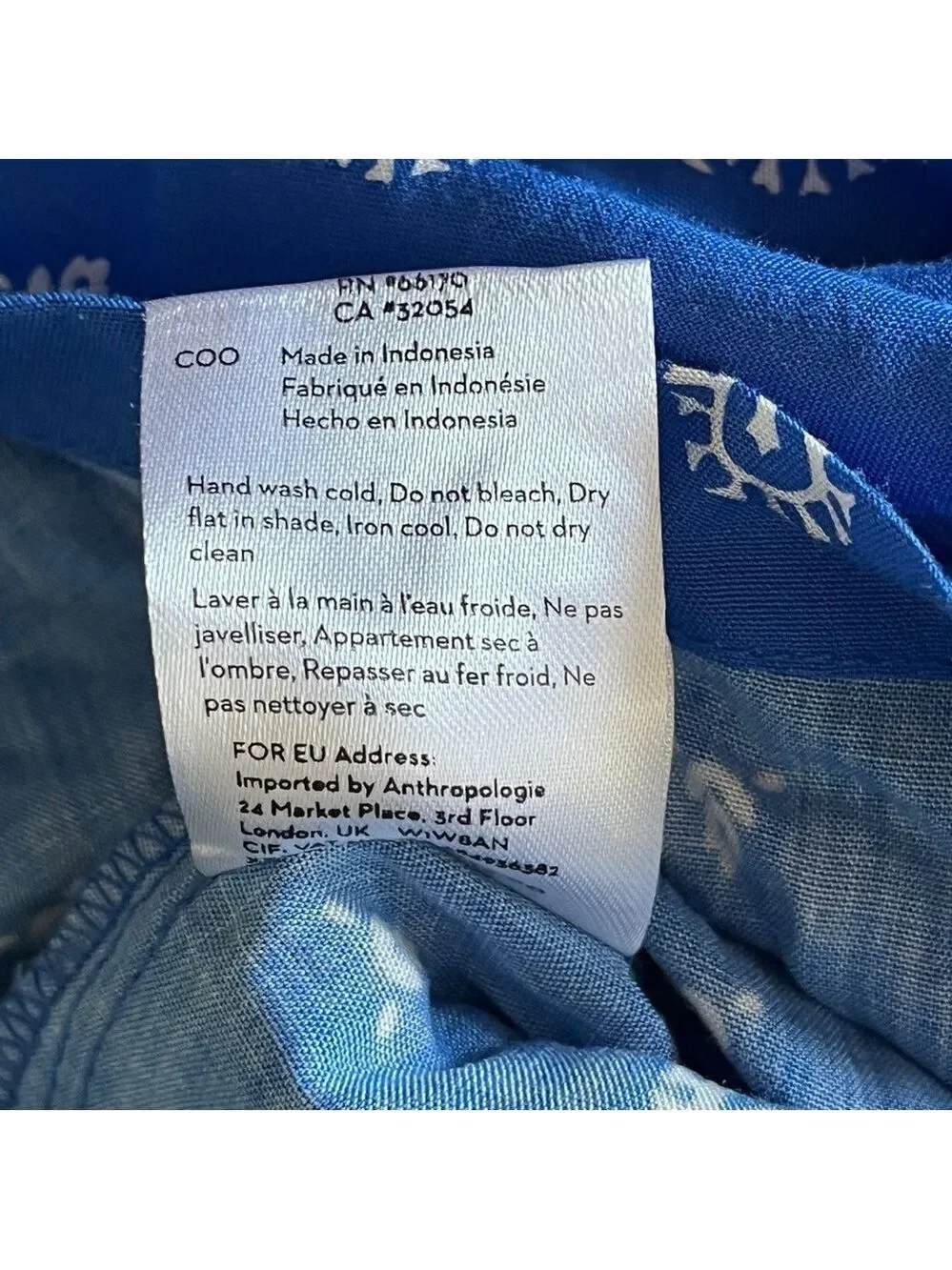 Anthropologie Beachgold Cobalt Blue Romper - Size Medium